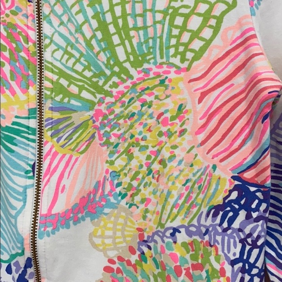 Like New Lilly Pulitzer cotton zip up - Picture 3 of 8